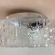 Round ceiling lamp in bulled glass / vintage 60s/70s