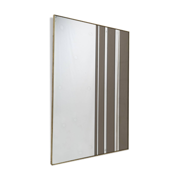 Attributed to Romeo Rega Mid-Century Modern Italian Bicolor Wall Mirror, 70