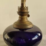 Oil lamp tank in blue of Sévres
