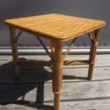 Square rattan coffee table