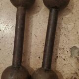 Pair of vintage 1kg dumbbells