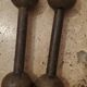 Pair of vintage 1kg dumbbells