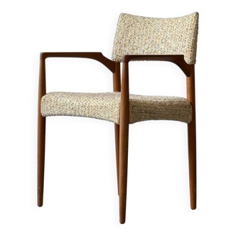 Teak and wool chair, Denmark, 1960s/1970s, vintage, mid-20th century