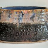 Planter caché-pots ceramic decor barbotine vintage