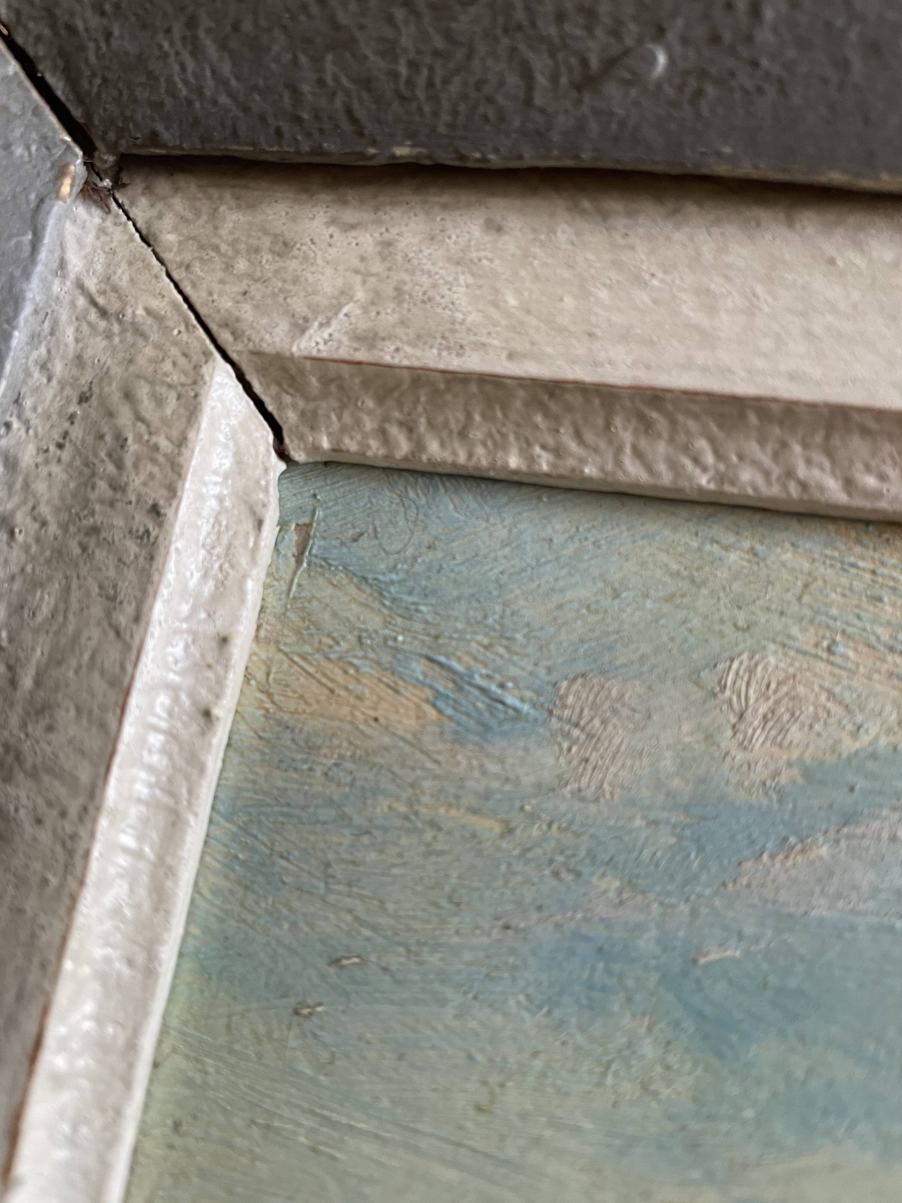 Old seaside painting