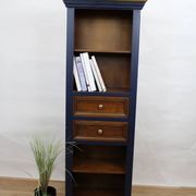 Renovated bookcase with 4 shelves and 2 drawers, France 1960