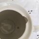 English porcelain coffee maker, green and gold, antique, vintage