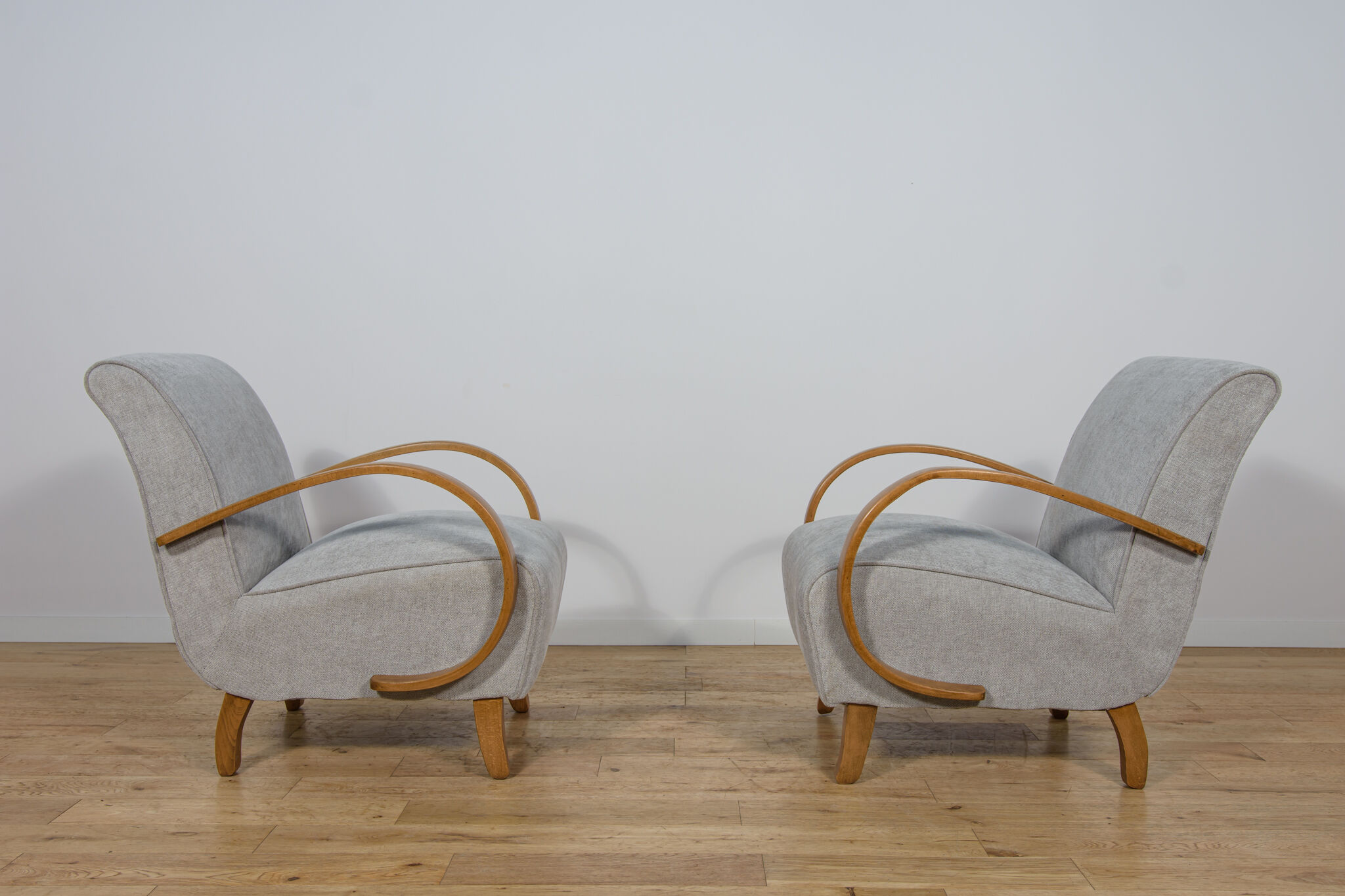Model 410 armchairs by Jindřich Halabala for Up Závody, 1930s, set of 2