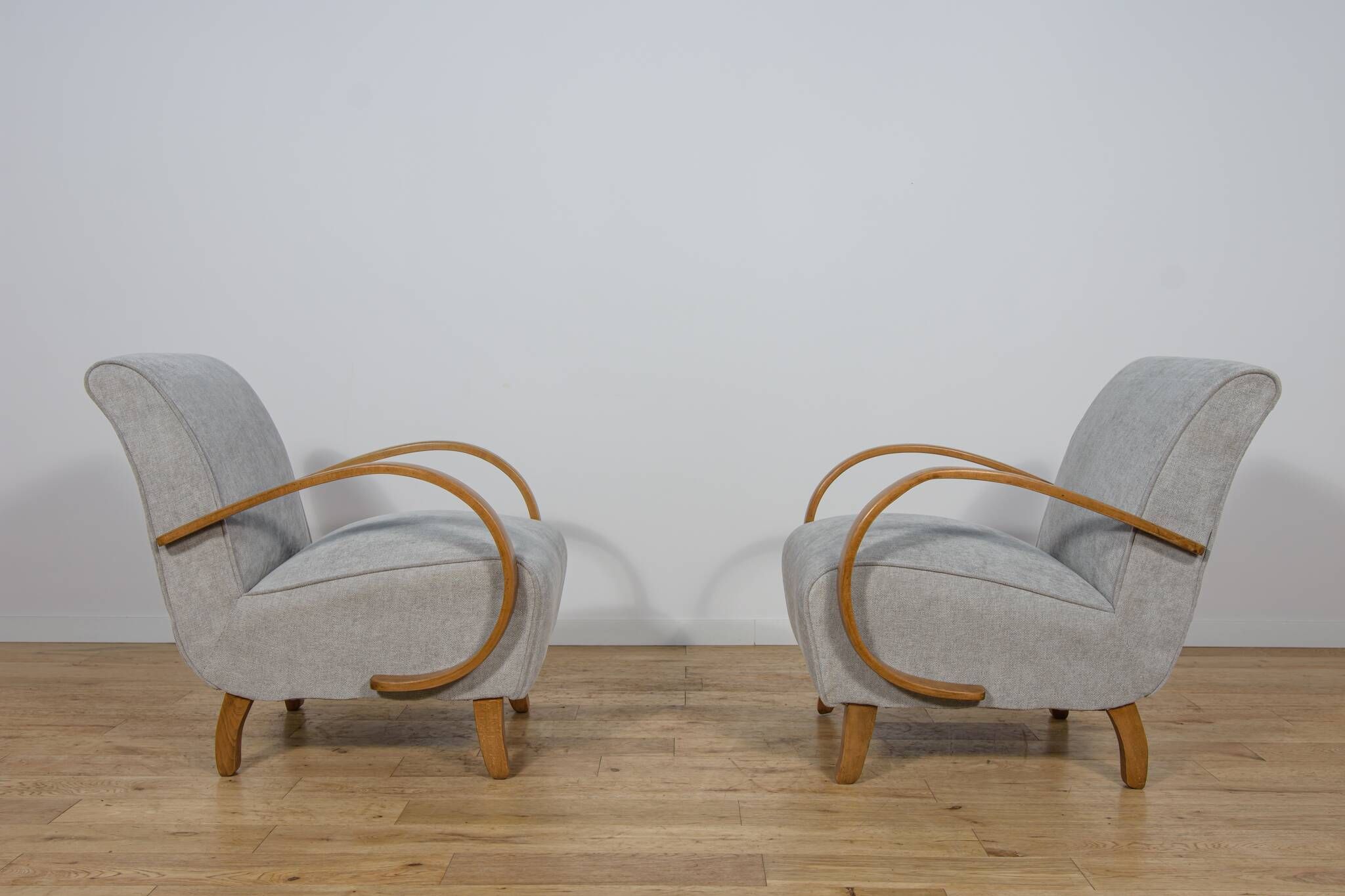 Model 410 armchairs by Jindřich Halabala for Up Závody, 1930s, set of 2