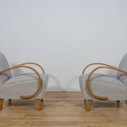 Model 410 armchairs by Jindřich Halabala for Up Závody, 1930s, set of 2
