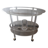 Plexiglass bar trolley