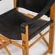 fauteuil safari en chêne et cuir