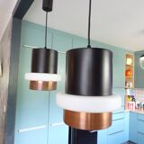 2 Locarno pendant lights by Louis Kalff for Philips
