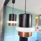 2 Locarno pendant lights by Louis Kalff for Philips