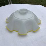 Vintage opaline pendant lampshade