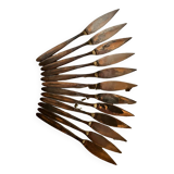 Set of 12 vintage Wellner fish cutlery