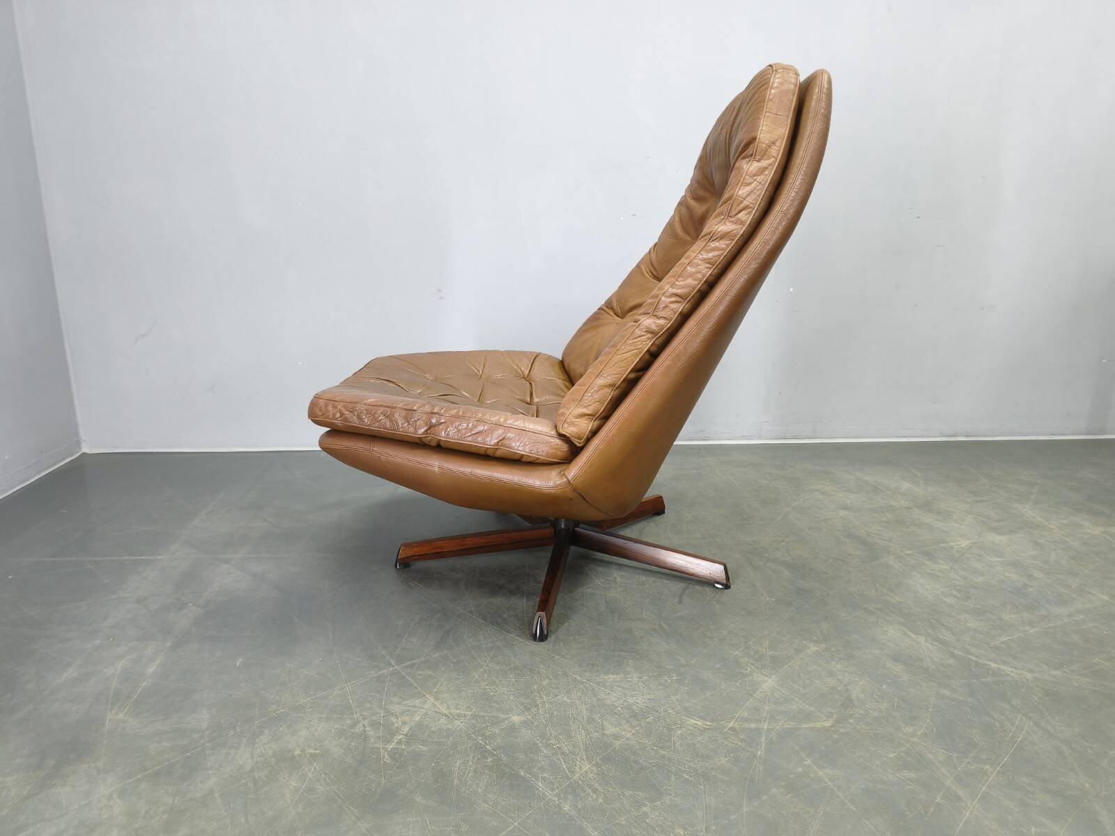 MS68 Lounge Chair and Ottoman by Madsen & Schubell, 1960s