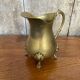Antique brass creamer pitcher tableware kitchen vintage