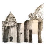 Dessin Cases Africaines