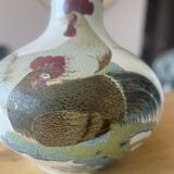 Porcelain vase lladro model jarron magno gallos