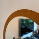 Minimalist brown mirror, 1960s