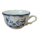 Antique Sarreguemines blue & white cup – French earthenware