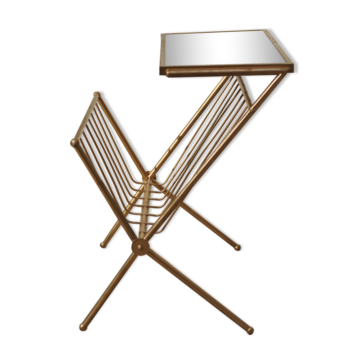 50's Tablet gold magazine holder