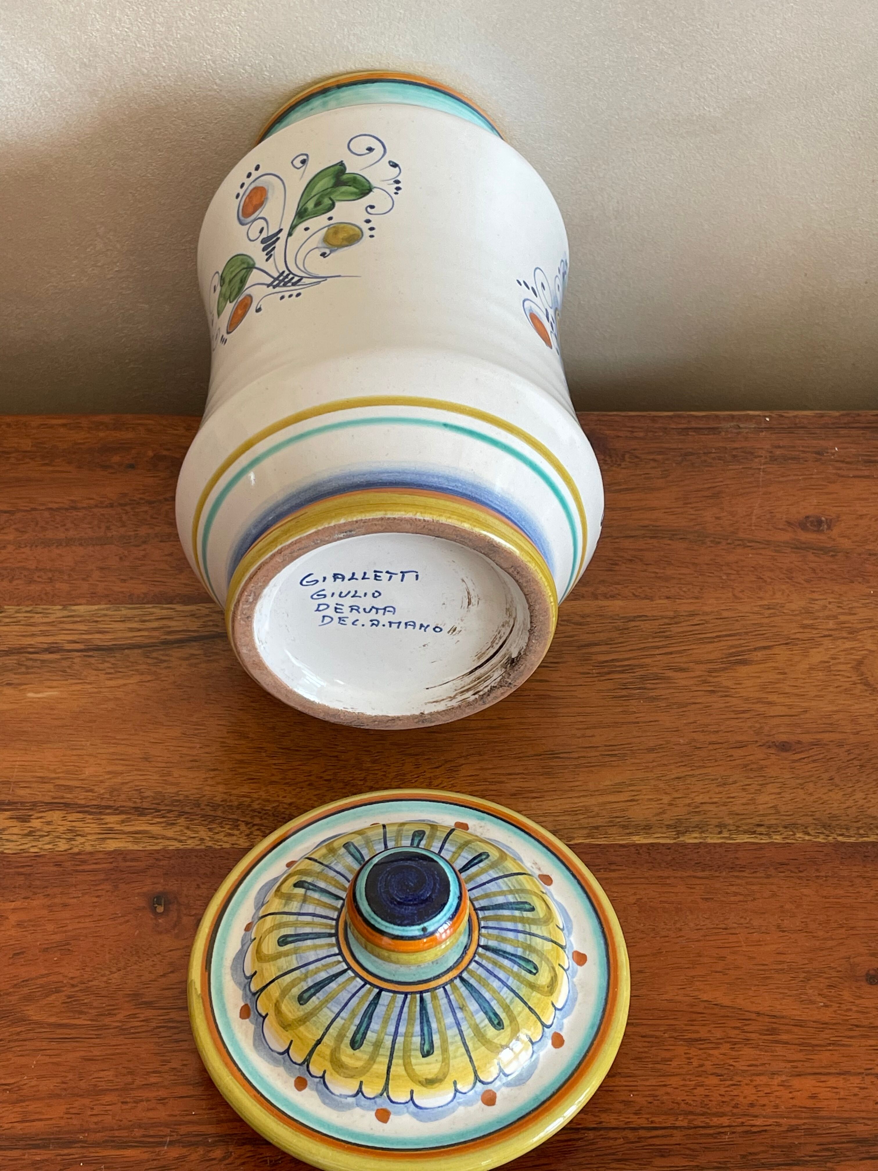 Apothecary pot Italy salt decoration hand