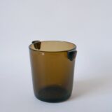 Smoked glass ice bucket design 1970