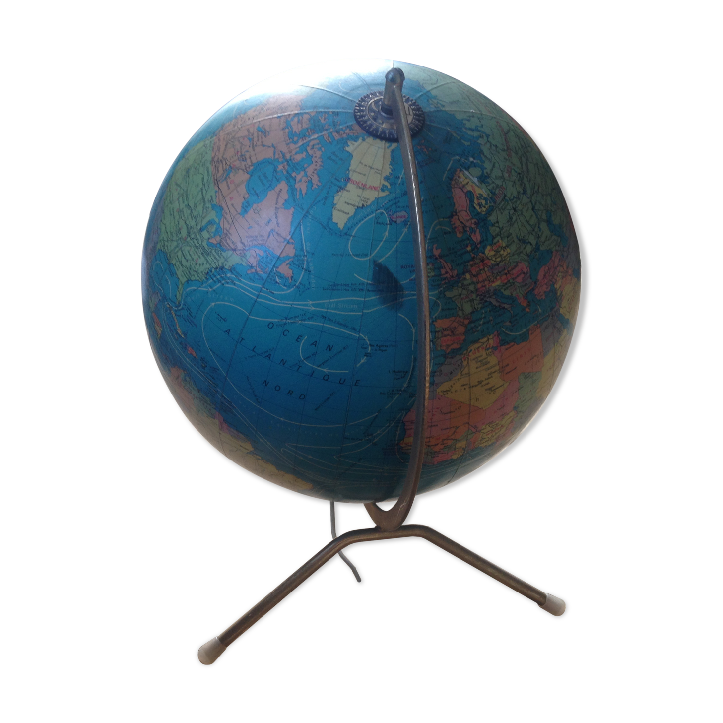Map world vintage