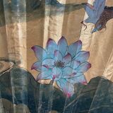 Très grand éventail d'art asiatique
