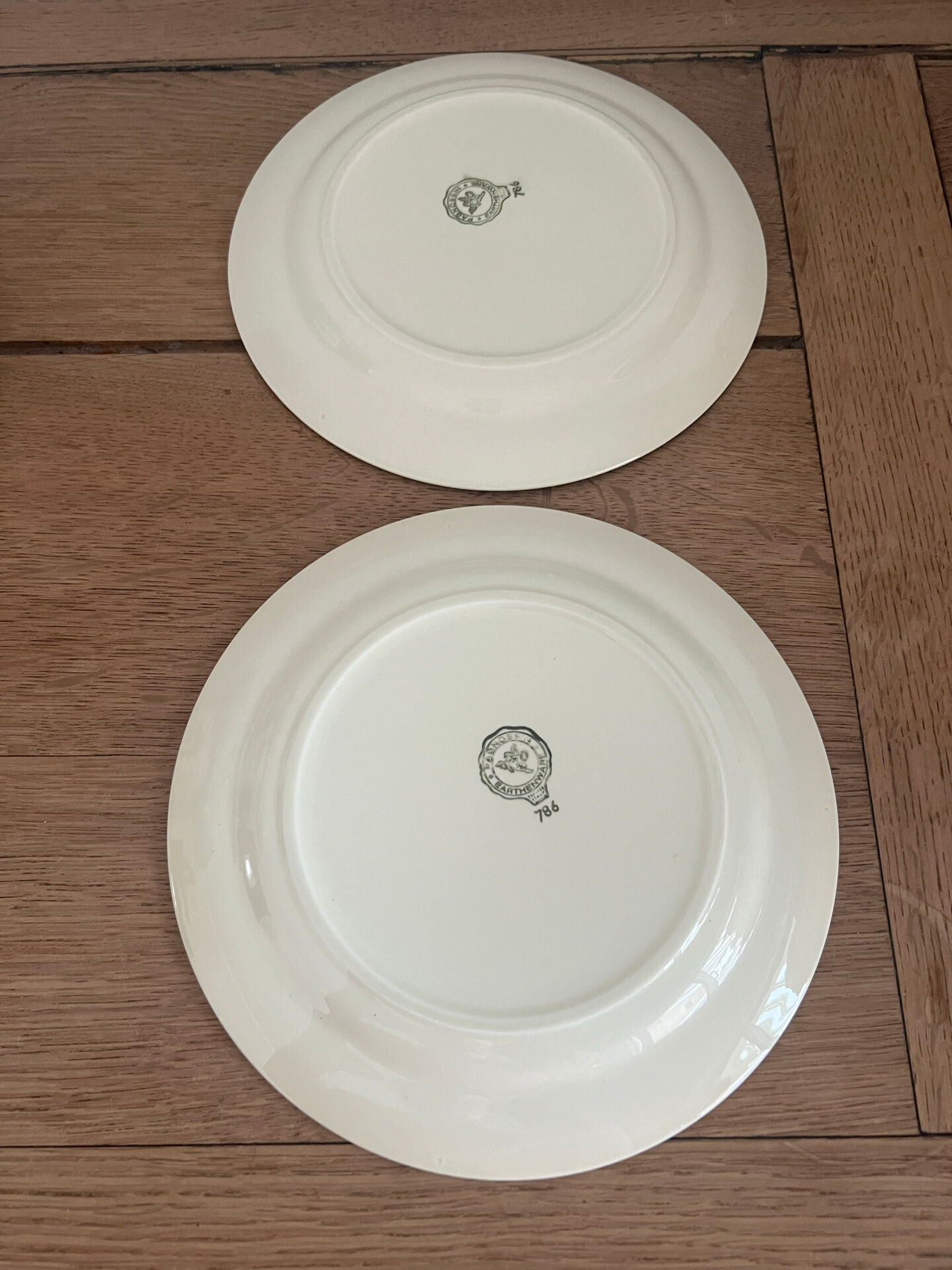 6 Italian dessert plates Pagmossin in ceramic