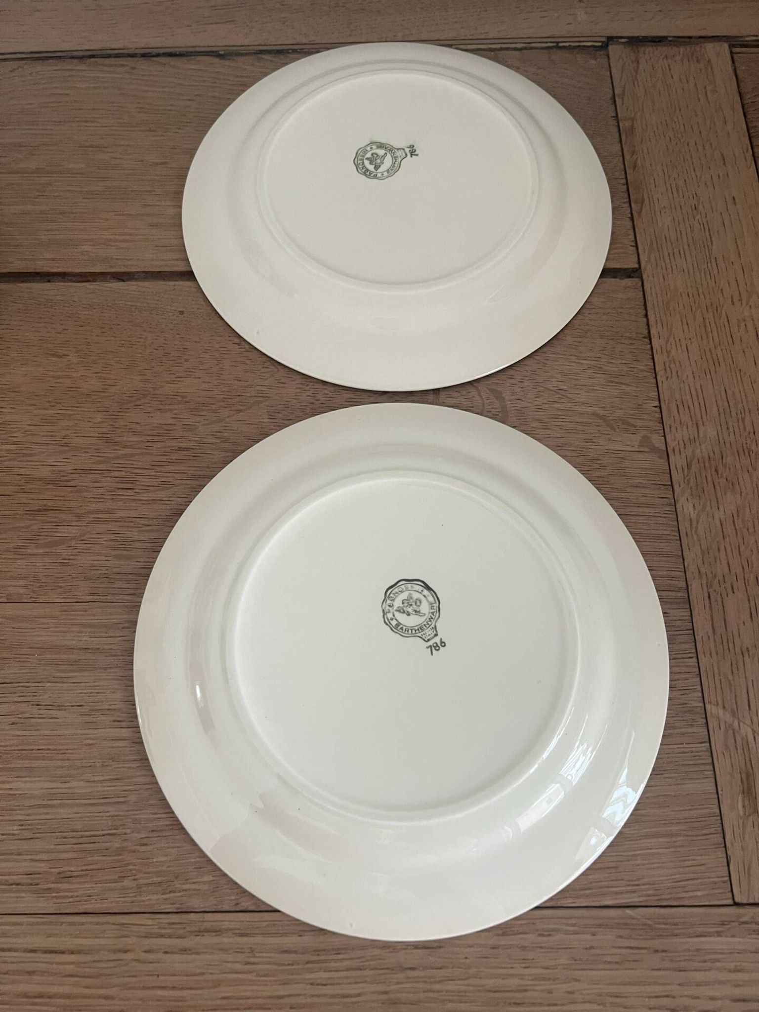 6 Italian dessert plates Pagmossin in ceramic