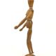 Articulated wooden mannequin