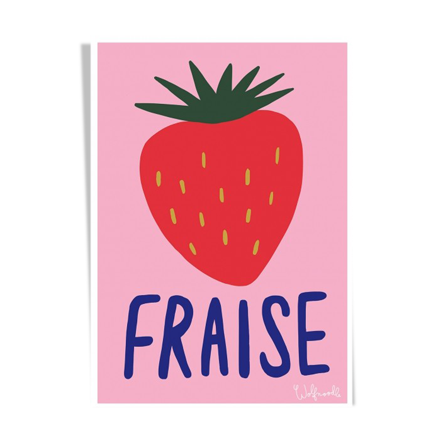 Kids Poster Strawberry - A3