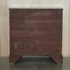 Antique Sheraton style commode by F. Thomas in hardwood and satinwood.