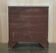 Antique Sheraton style commode by F. Thomas in hardwood and satinwood.