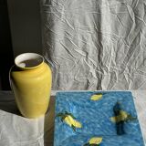 Large square dish with lemon pattern 33cm Aleya Slim