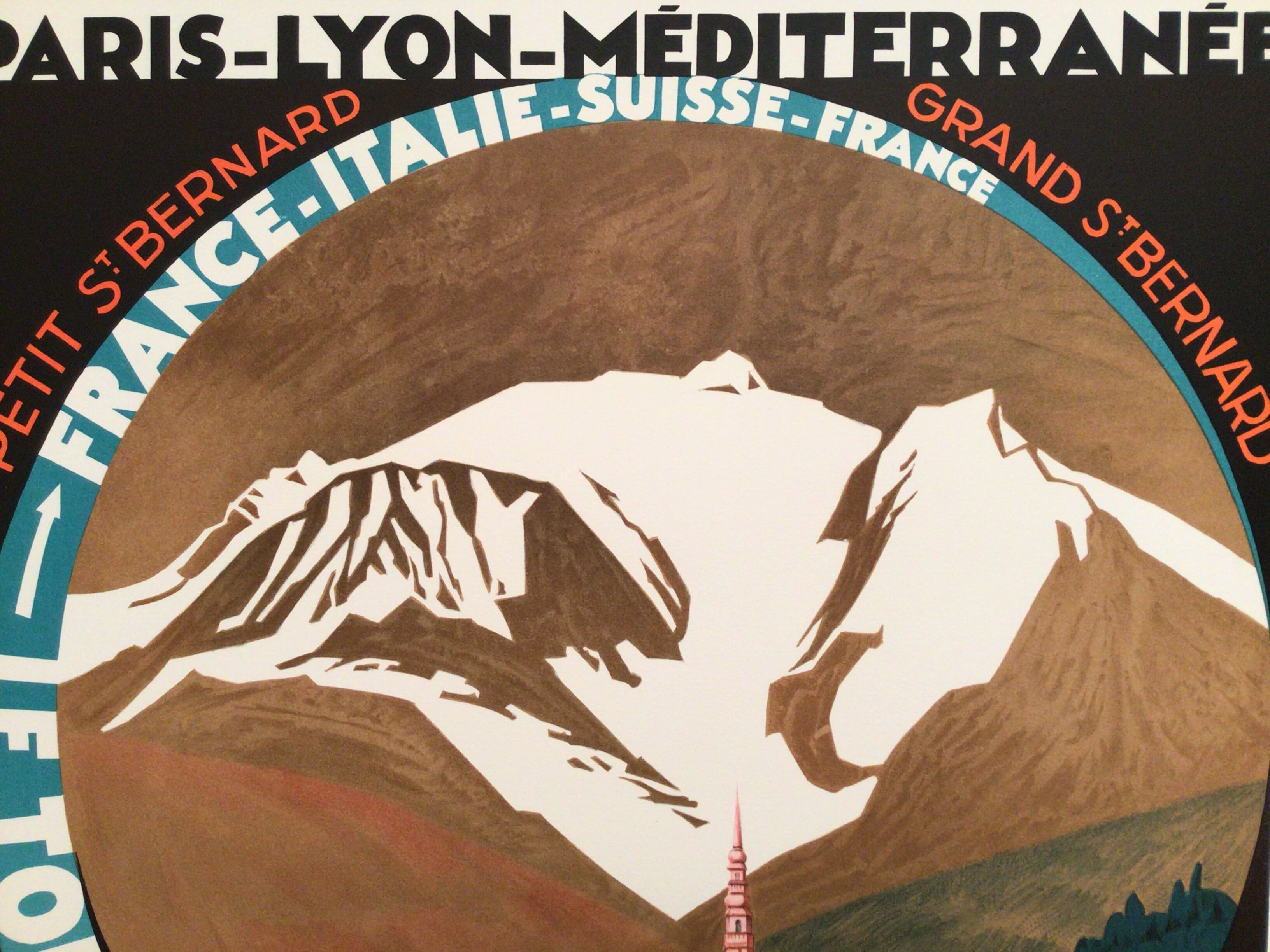Affiche Roger Broders le tour du mont blanc plm (lithographie)