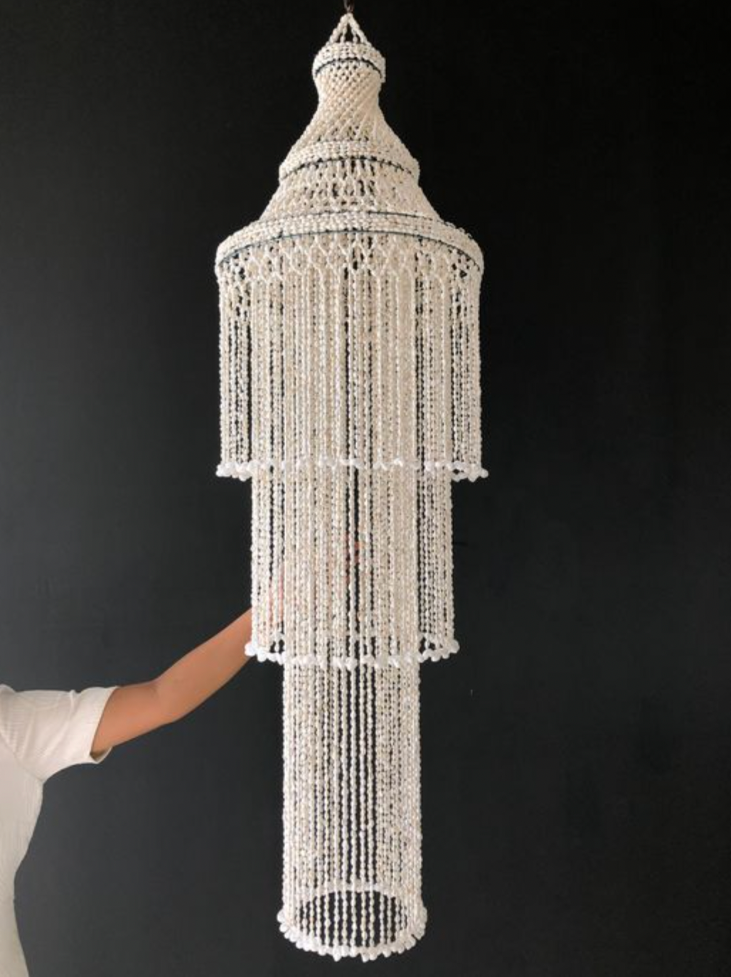 Shell chandelier