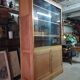 Large Bookcase, Solid Wood Display Cabinet, Functional Design 1950s, 1960s