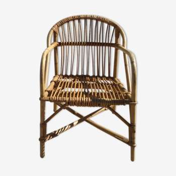 Children's armchair Audoux Minnet in rattan