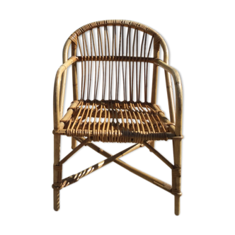 Children's armchair Audoux Minnet in rattan