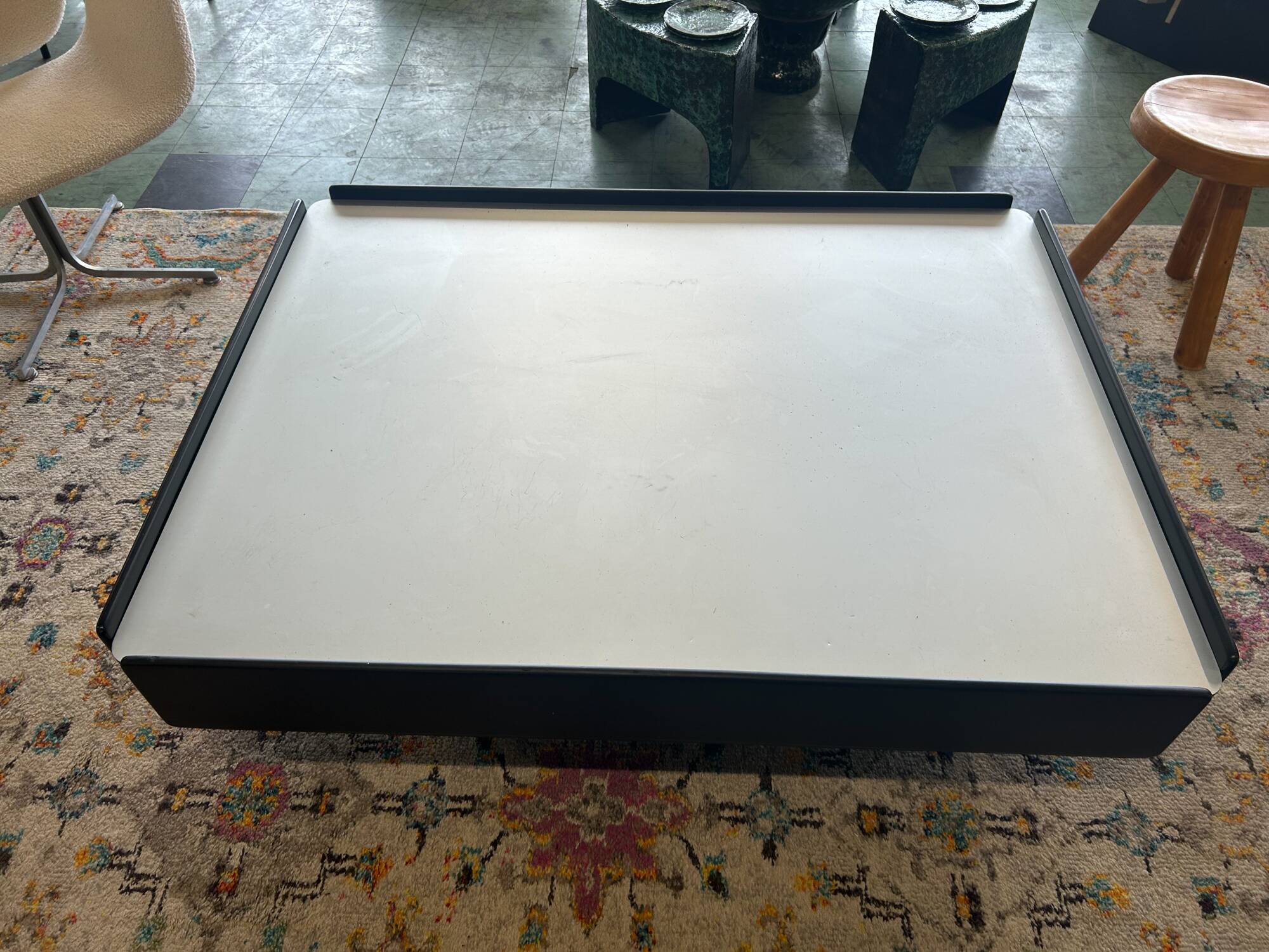 Table basse noire Vico Magistretti pour Gavina 1960