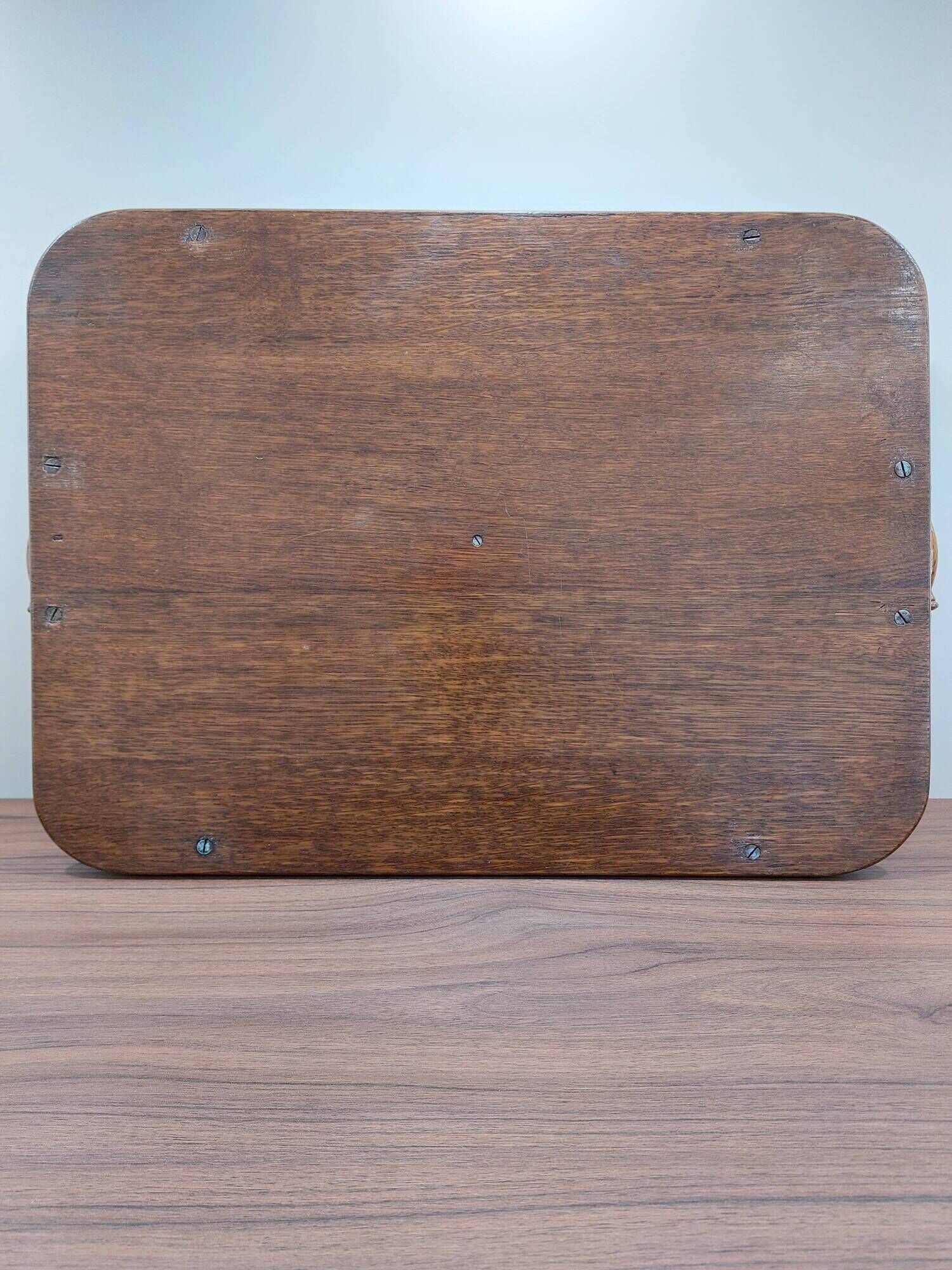 Wood serving tray with border