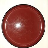 Plateau en bakélite laqué du Japon vintage avec 4 pièces