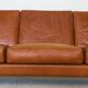 Aage Christiansen vintage Danish mid-century 3 person cognac "Matador" sofa