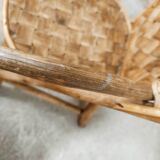 Children's armchair in chestnut basketry