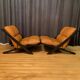 Set of armchairs by Ueli Berger, de Sede, Switzerland, 1970s