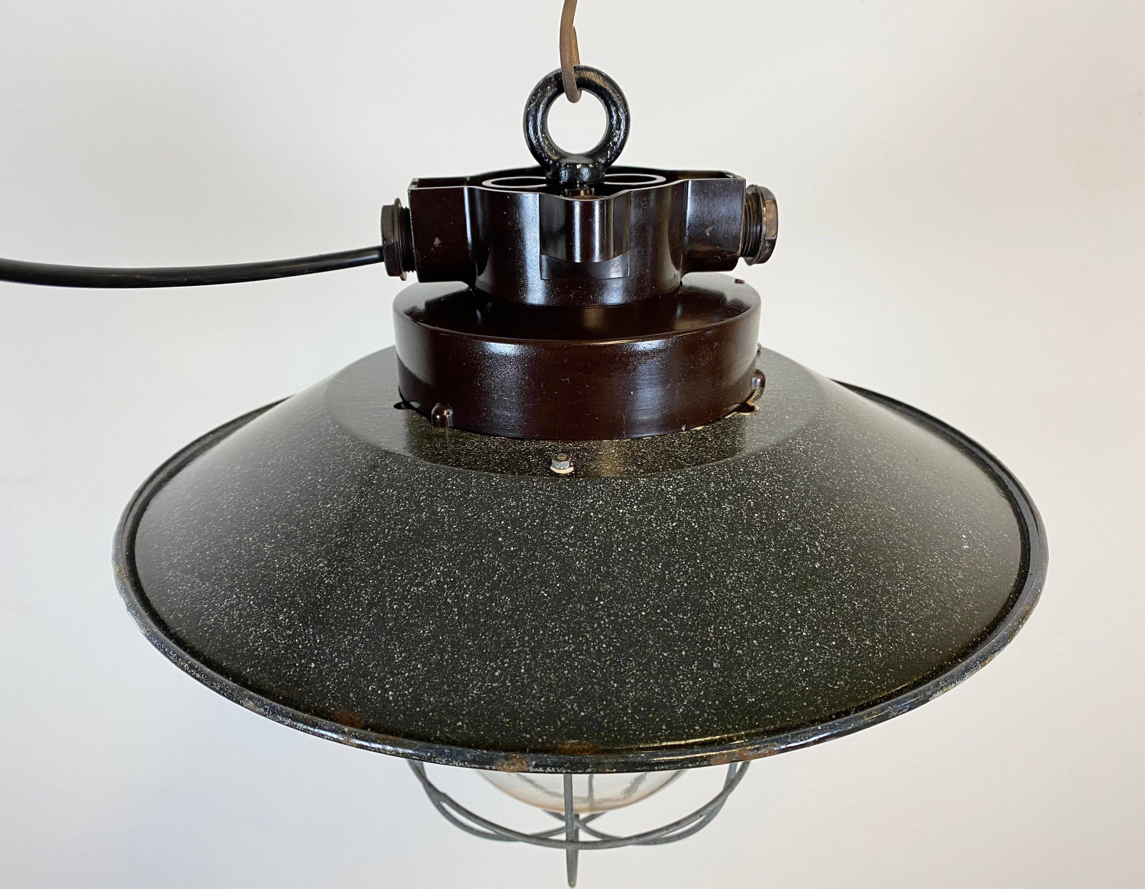 Industrial factory hanging lamp, 1960s